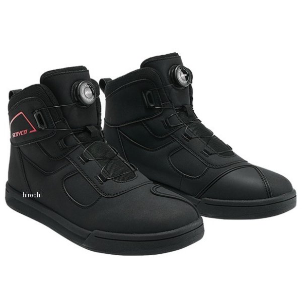 MT074BK-RD24 スコイコ SCOYCO ライディングシューズ 24cm 黒/赤