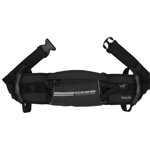 SA-036 コミネ KOMINE タンデムウエストバッグ リフレクティブブラック