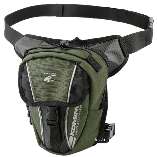SA-053 コミネ KOMINE ライディングレッグバッグ1 オリーブ