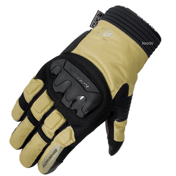 GK-834 コミネ KOMINE 秋冬モデル プロテクトウインターグローブ ベージュ XSサイズ