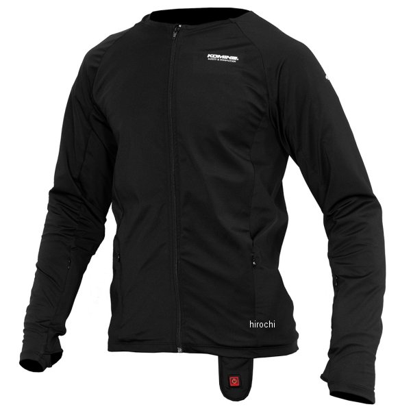 EK-317 コミネ KOMINE 秋冬モデル 12V WP ストレッチE ミドルインナーウェアー 黒 XLサイズ