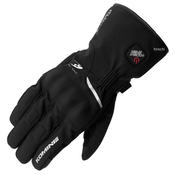 EK-217 コミネ KOMINE 秋冬モデル プロテクトエレクトリックヒートグローブ 黒 XLサイズ