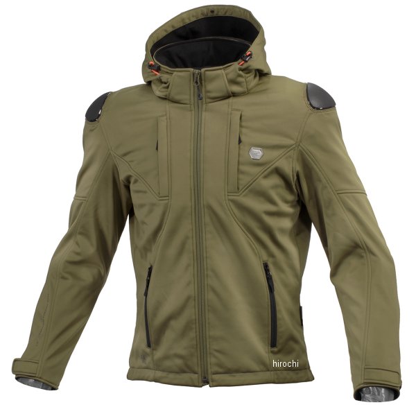 JK-623 コミネ KOMINE 秋冬モデル ハイプロテクトソフトシェルシステムパーカ オリーブ 2XLサイズ