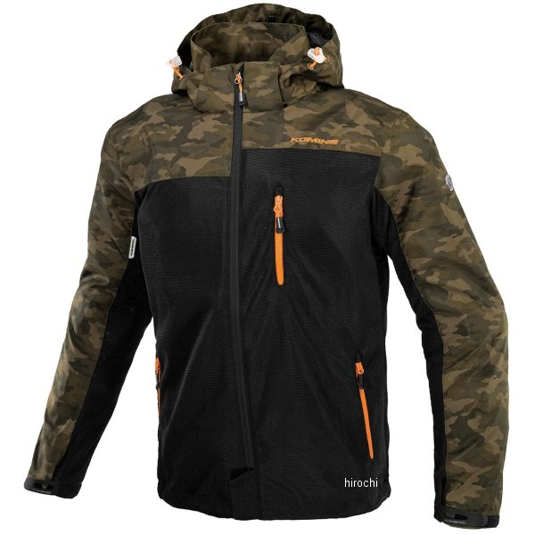 JK-1143 コミネ KOMINE 春夏モデル プロテクトメッシュパーカ -テン カモブラック XLサイズ