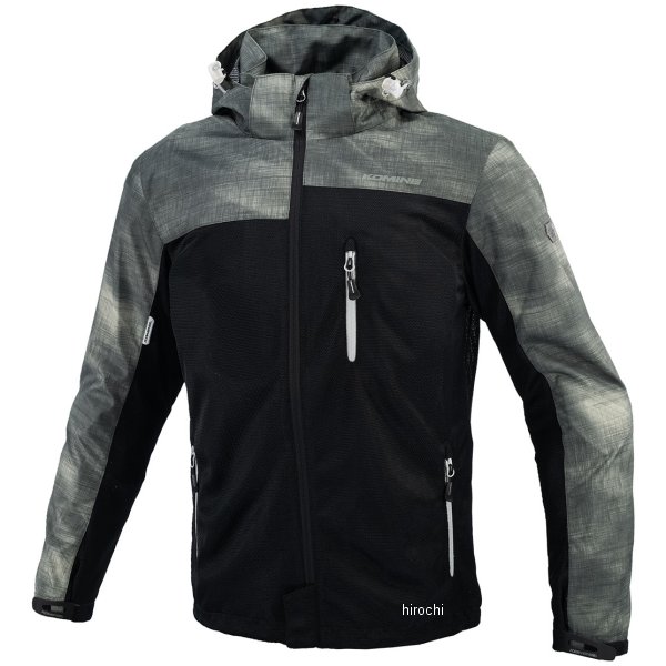 JK-1143 コミネ KOMINE 春夏モデル プロテクトメッシュパーカ -テン スモークブラック Mサイズ