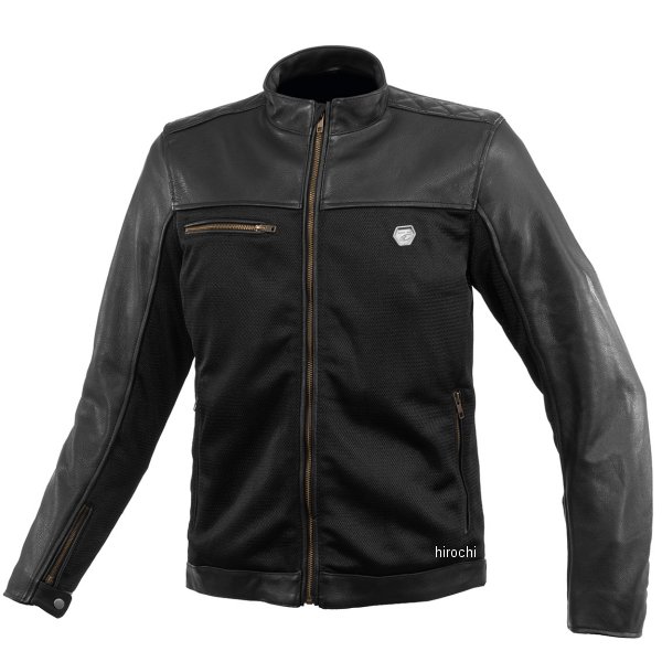 JK-166 コミネ KOMINE 春夏モデル ハーフレザーメッシュジャケット 黒 Lサイズ