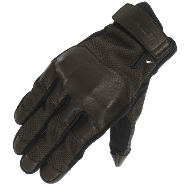 GK-2563 コミネ KOMINE 春夏モデル CEプロテクトレザーメッシュグローブ タートル ブラウン Lサイズ