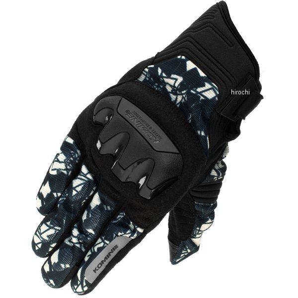 GK-2203 コミネ KOMINE 春夏モデル プロテクトメッシュグローブ プリズムシルバー Lサイズ