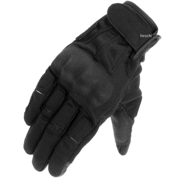 GK-2493 コミネ KOMINE 春夏モデル プロテクトヴィンテージメッシュグローブ 黒 Sサイズ