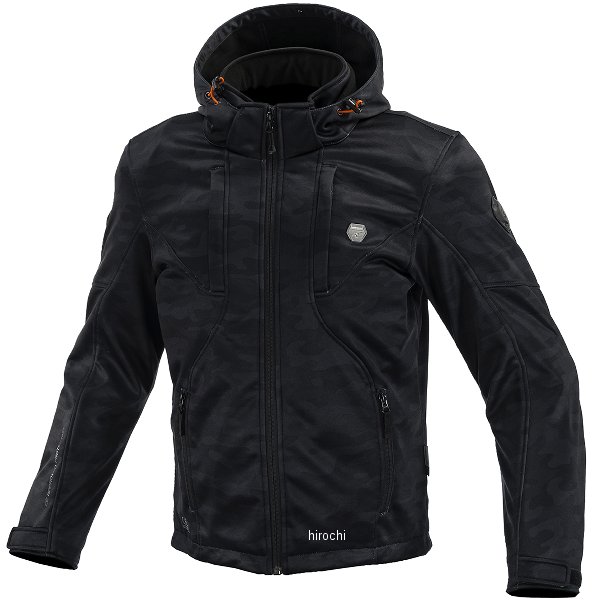 JK-6024 コミネ KOMINE 秋冬モデル プロテクトソフトシェルシステムパーカ ブラックカモ 3XLサイズ