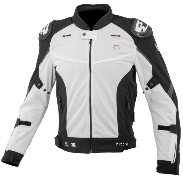 JK-168 コミネ KOMINE 春夏モデル Rスペック スポーツメッシュジャケット 白 Lサイズ