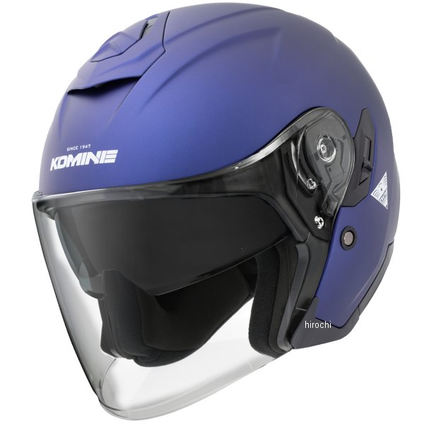 HK-172 コミネ KOMINE FL コンポジット FRP ジェットヘルメット マットメタルブルー Mサイズ