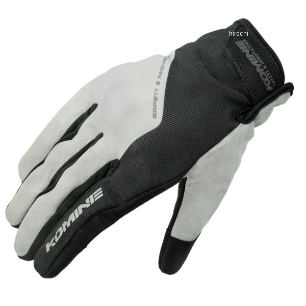 GK-270 コミネ KOMINE 春夏モデル プロテクトメッシュグローブ シルバー Mサイズ