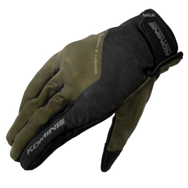 GK-270 コミネ KOMINE 春夏モデル プロテクトメッシュグローブ オリーブ Lサイズ