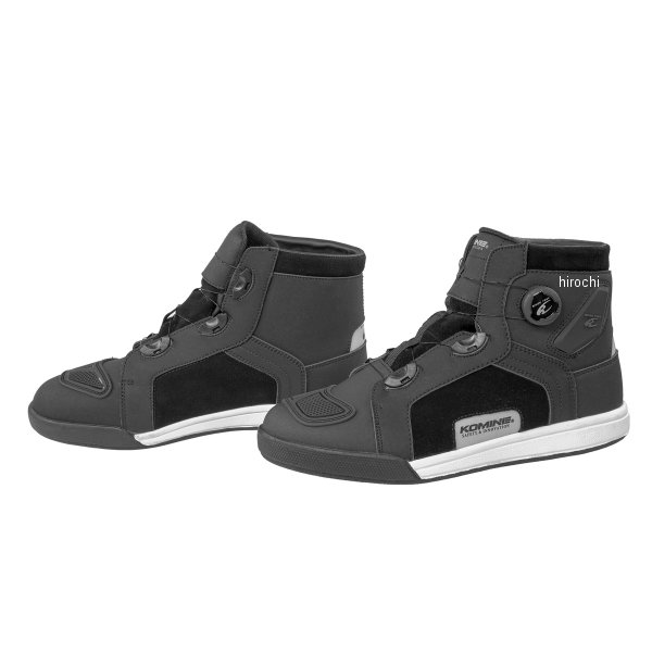 BK-300 コミネ KOMINE 2025年モデル ダイヤルフィットWPマイクロファイバースニーカー 黒 27.0cm