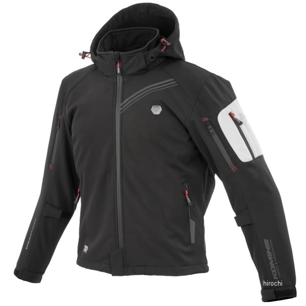 07-5795 コミネ KOMINE 2025年秋冬モデル JK-5795 エニグマG2 ソフトシェルパーカ ブラック XLサイズ