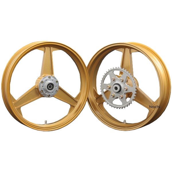 121-335/1 ピーエムシー PMC ソードホイール3 アルミ鍛造 SWORD-Evolution フロント 2.75-18 Z1000J、Z1000R、GPZ ゴールド