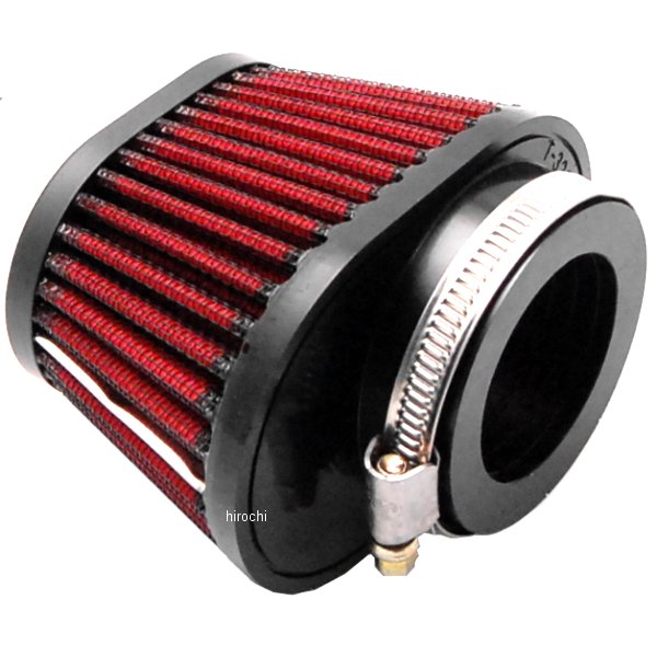 154-516 ピーエムシー PMC SMOOTH STREAM エアフィルター オーバル 42φ 汎用 黒/赤