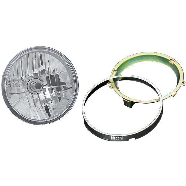 71-0095 ピーエムシー PMC BRIGHTEC マルチリフレクター ヘッドライト ラウンドタイプ H4 180φ インナーリム付き 汎用 クリア