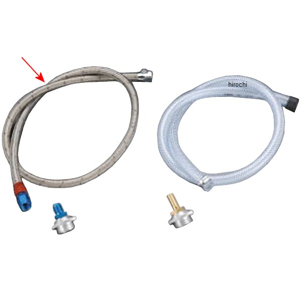 74-1121 ピーエムシー PMC ブリーザーキット 汎用 ステンレスメッシュ 青/赤