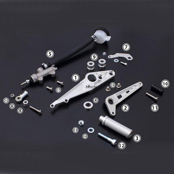 74-2012/21 ピーエムシー PMC FJT8032 ブレーキペダル TYPE1 右側 シルバー