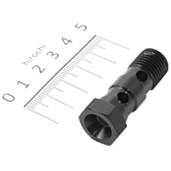 74-343/2 ピーエムシー PMC バンジョーボルト ダブル M14 1.50 シリンダーヘッドバイパスキット用 GPZ900R 黒