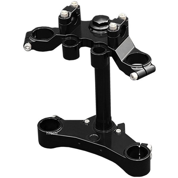 74-666 ピーエムシー PMC ビレットトリプルクランプASSY T2 38φ 79年-80 Z1000MK2、Z750FX 黒