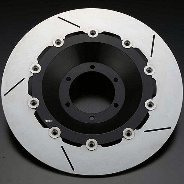 75-0223 ピーエムシー PMC 320φ フローティング フロントディスクローター 左側 KZ 4H ソリッド 76年-80年 Z1000、Z900、Z750 黒