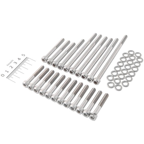 81-2017 ピーエムシー PMC クランクケースボルトセット ステンキャップタイプ 72年-80年 Z1000、Z900、Z750 ステンレス