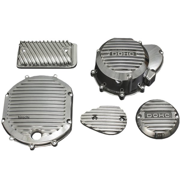 81-2250 ピーエムシー PMC エンジンカバーセット 72年-75年 Z1、Z2 バフ仕上げ