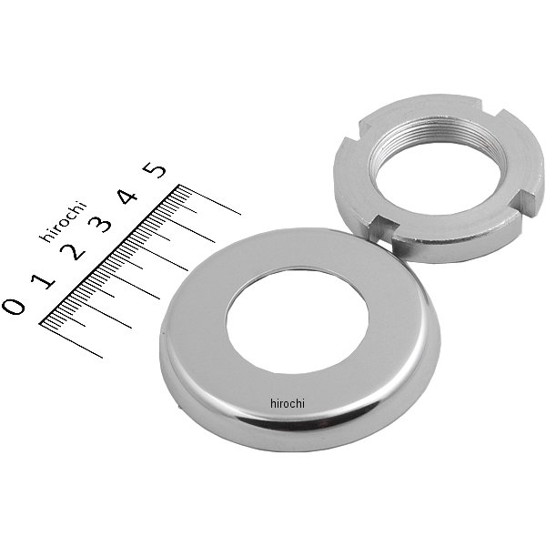 81-5393 ピーエムシー PMC ステアリングヘッドナット ワッシャセット Z、KZ クローム