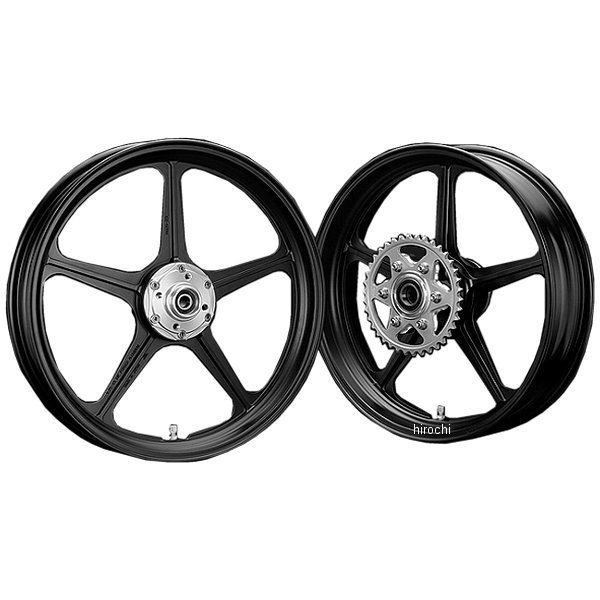 121-544/4 ピーエムシー PMC ソードホイール5 アルミ鍛造 SWORD-Heritage リア 4.50-18 CB750F 黒