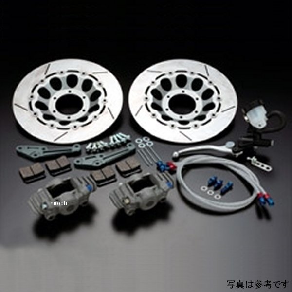 75-163A ピーエムシー PMC 320φ ブレーキキット シングル ソリッド ブレーキホース無し 銀