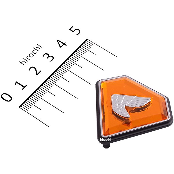 146-1124 ピーエムシー PMC サイドカバーエンブレム CB750K2 左側 オレンジ