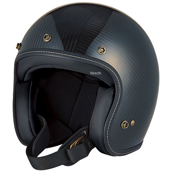 FJ0016/L ジーロット ZEALOT ジェットヘルメット FlyboyJet2  CARBON HYBRID スタンダード/黒 Lサイズ