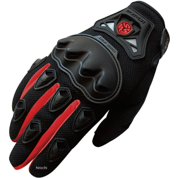MC29-RD-L スコイコ SCOYCO シンプルライディングメッシュグローブ 赤 Lサイズ
