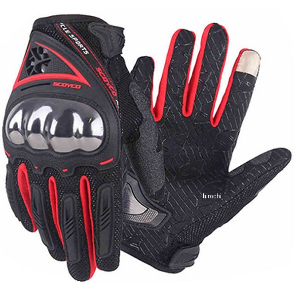 MC44-RD-M スコイコ SCOYCO MC44 タッチメッシュグローブ 赤 Mサイズ