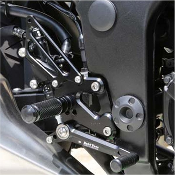 002-K023BK ベビーフェイス BabyFace バックステップキット 13年-15年 Ninja250、Z250 黒