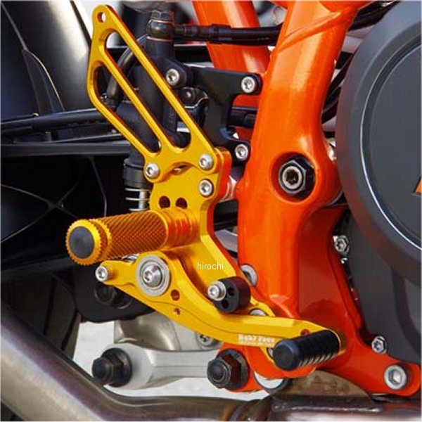 002-KT007GD ベビーフェイス BabyFace バックステップキット 12年-13年 KTM 690デューク ゴールド