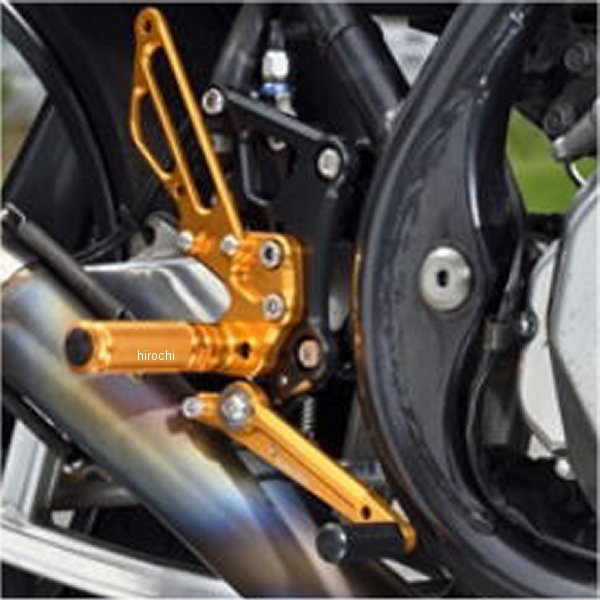 002-K040GD ベビーフェイス BabyFace バックステップキット ゼファー750 ゴールド