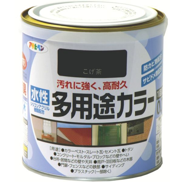 460875 445-0418 (株)アサヒペン アサヒペン 水性多用途カラー 0.7L こげ茶