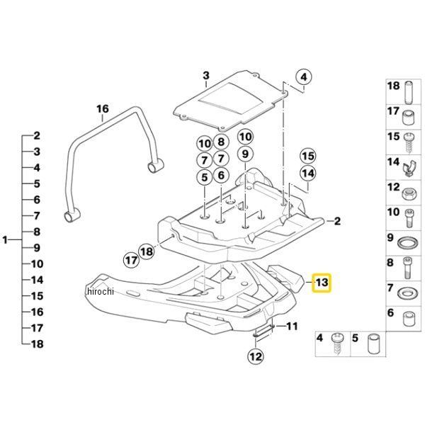 46547664391 BMW純正 ラゲージ グリッド ROHTEIL / BLANK