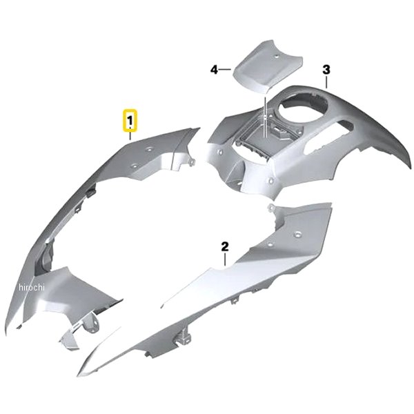 46617723820 BMW純正 F ホイール カバー アッパー RH