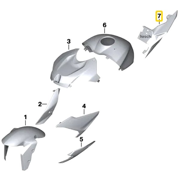 46628354982 BMW純正 R サイド部品 RH