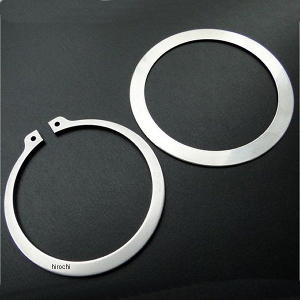 4749 ビーアールシー BRC リアホイール用エキスターナルサークリップ、ワッシャー(コムスター専用) 77年-79年 ホーク ステンレス製