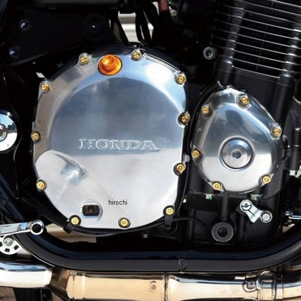 475802 ポッシュ POSH 24Kメッキ ステンレスL クランクケースカバーネジセット ホンダ ゴールド