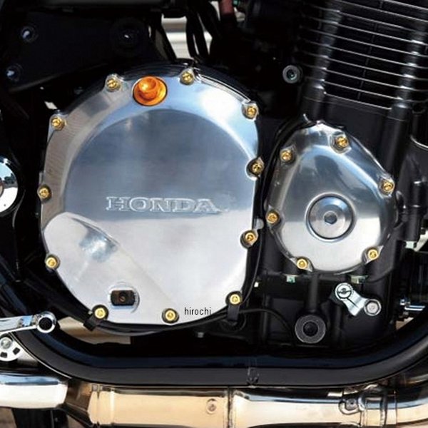 475803 ポッシュ POSH 24Kメッキ ステンレスR クランクケースカバーネジセット ホンダ ゴールド