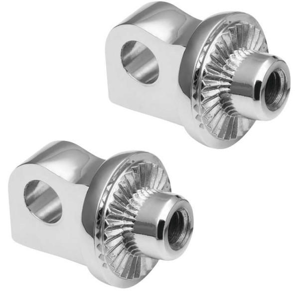 6774 クリアキン Kuryakyn アジャスターストップ スプライン ペグ アダプター クローム