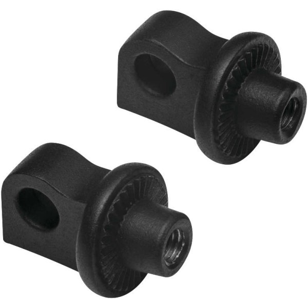 6775 クリアキン Kuryakyn アジャスターストップ スプライン ペグ アダプター 黒