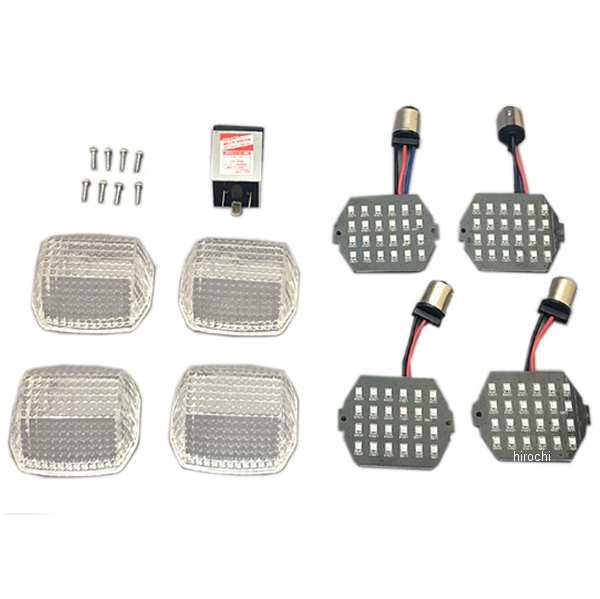 484984 ポッシュ POSH LEDウインカーカスタマイジングキット シーケンシャル切換タイプ GPZ900R ポジション付(W球仕様車) クリアー